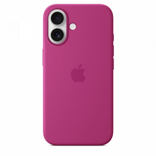 Silicone case with MagSafe for iPhone 16 - fuchsia