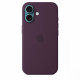 Silicone case with MagSafe for iPhone 16 - plum