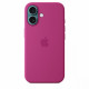 Silicone case with MagSafe for iPhone 16 - fuchsia