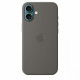 Silicone case with MagSafe for iPhone 16 Plus - stone gray