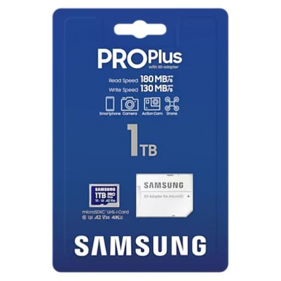 microSD Card MB-MD1T0SA/WW 1TB PRO+ + adapter MB-MD1T0SA/EU