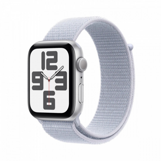 Watch SE GPS 40 mm Silver Aluminium Case with Blue Cloud Sport Loop