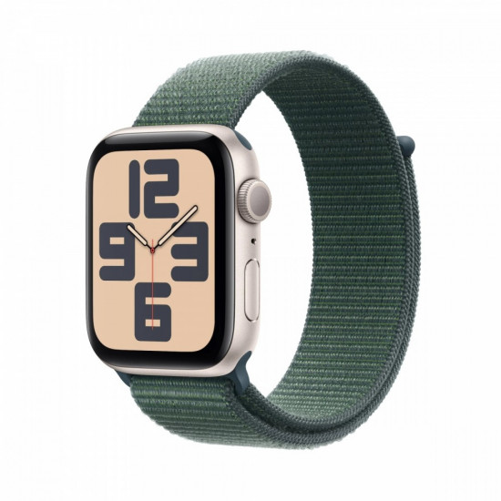 Watch SE GPS 40 mm Starlight Aluminium Case with Lake Green Sport Loop