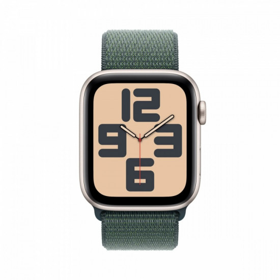 Watch SE GPS 40 mm Starlight Aluminium Case with Lake Green Sport Loop