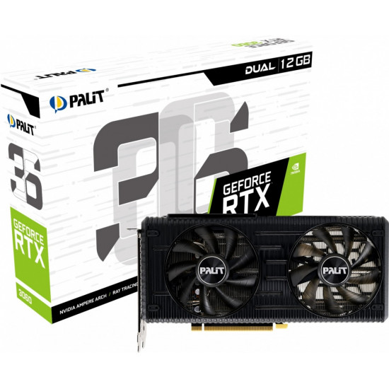 Graphics card GeForce RTX 3060 Dual 12GB GDDR6 192bit 3DP/HDMI