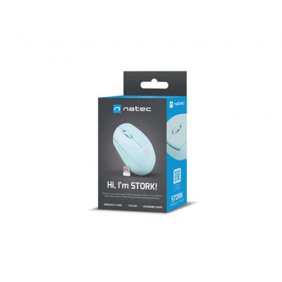 Mouse Natec Stork Wireless Optical blue