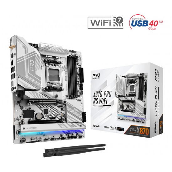 Motherboard X870 PRO RS WIFI AM5 4DDR5 M.2 ATX