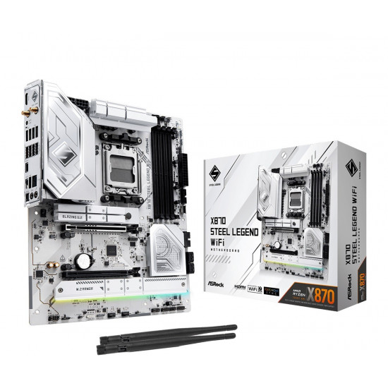 Motherboard X870 STEEL LEGEND WIFI AM5 4DDR5 M.2 ATX