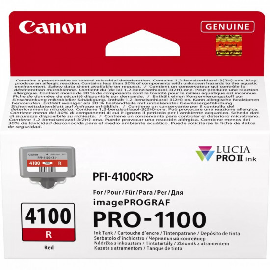 Ink PFI-4100 R Red 6785C001