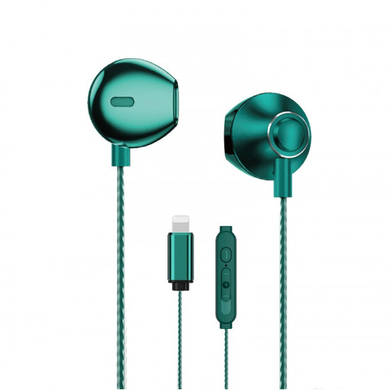 Wired headphones HiFi Lightning green