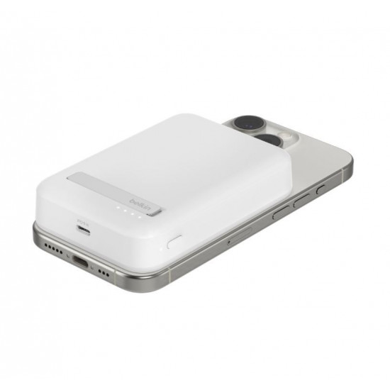 Powerbank with stand 10000mAh Qi2 MagSafe White