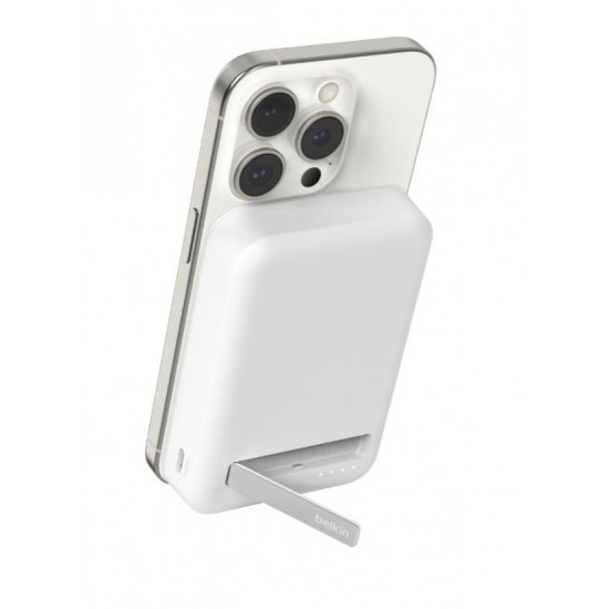 Powerbank with stand 10000mAh Qi2 MagSafe White