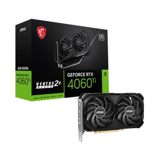 Karta graficzna RTX 4060 Ti VENTUS 2X BLACK E1 OC 8GB GDDR6 128bit