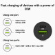 Car charger PowerRide Nano38 38W 6A 1xUSB-C,1xUSB-A 