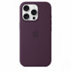 Silicone case with MagSafe for iPhone 16 Pro - Plum