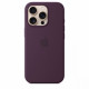 Silicone case with MagSafe for iPhone 16 Pro - Plum