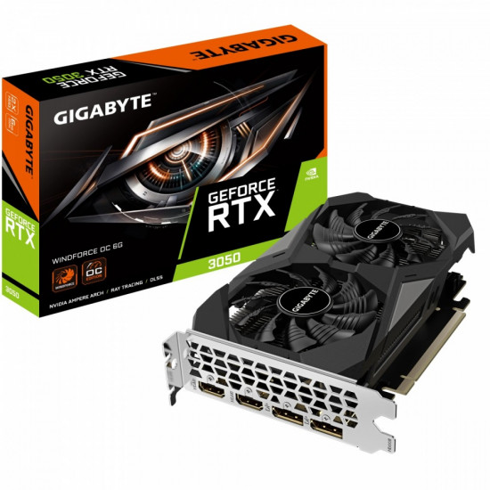 Graphics card GeForce RTX 3050 WINDFORCE OC 6 GB GDDR6 96bit 2DP/2HDMI