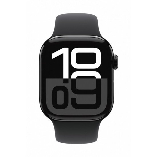 Watch Series 10 GPS 42 mm Jet Black Aluminium Case with Black Sport Band - S/M