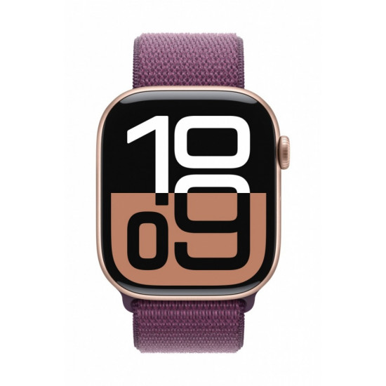 Watch Series 10 GPS 42 mm Rose Gold Aluminium Case with Plum Sport Loop