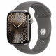 Watch Series 10 GPS + Cellular 46 mm Natural Titanium Case with Stone Grey Sport Band - M/L