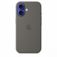 Silicone case with MagSafe for iPhone 16 - stone gray