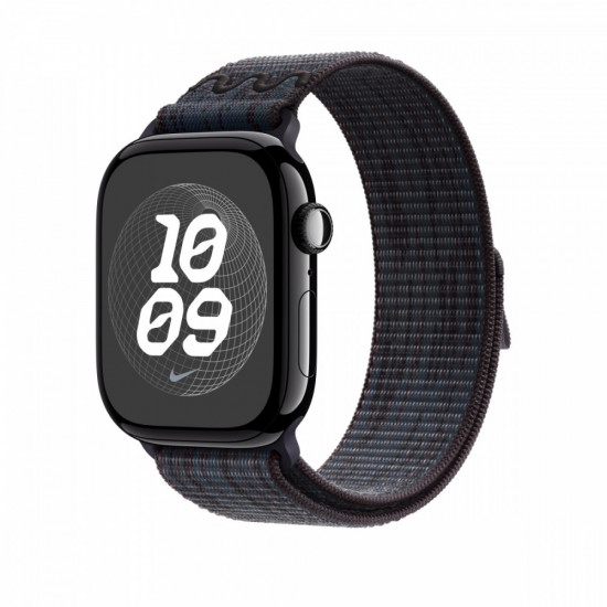 Black/Blue Nike Sport Loop 46 mm