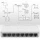 Network SWITCH 8xRJ45 port 1000Mbps LAN