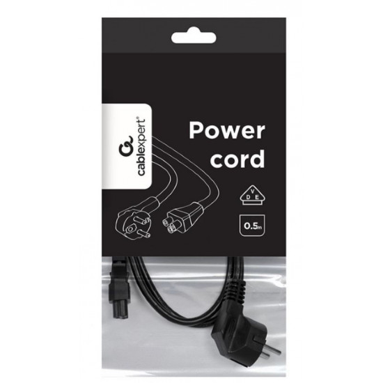 Power cord C5 VDE 0.5m