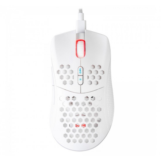 Wireless gaming mouse Nemesis M700 battery 8000 DPI 7P RGB LED programmable buttons white