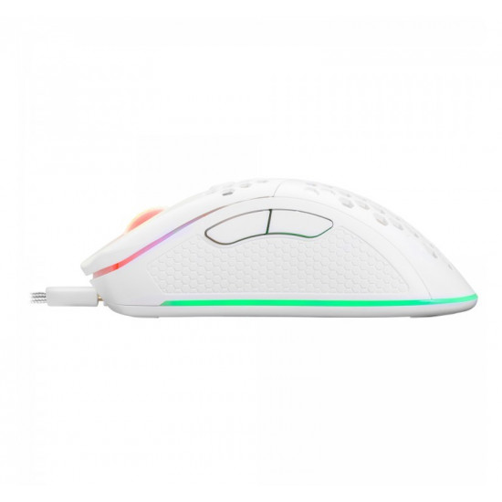 Wireless gaming mouse Nemesis M700 battery 8000 DPI 7P RGB LED programmable buttons white