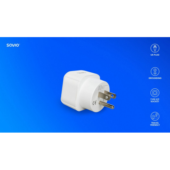 Travel adapter AP-03 SAVIO