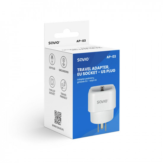 Travel adapter AP-03 SAVIO