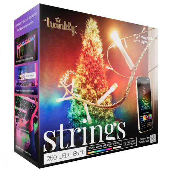 Twinkly Strings 250 LED RGB+W Transparent