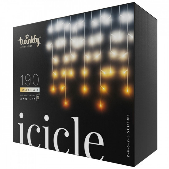 Twinkly Icicle 190 LED AWW