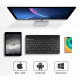 Bluetooth keyboard with smartphone and tablet stand