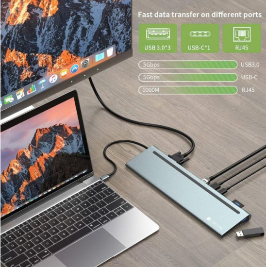 Notebook docking station USB-C on HDMI