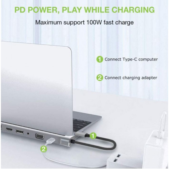 Notebook docking station USB-C on HDMI