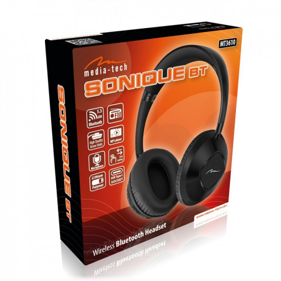 WIRELESS HEADPHONES SONIQUE BT MT3610