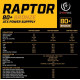 The power supply ATX RAP TOR,600W,BRONZE 80+,Sin