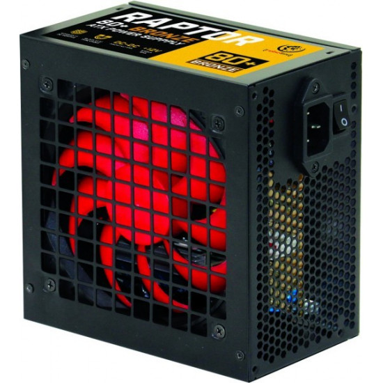 Power supply ATX RAPTOR 500W, BRONZE 80+,Single