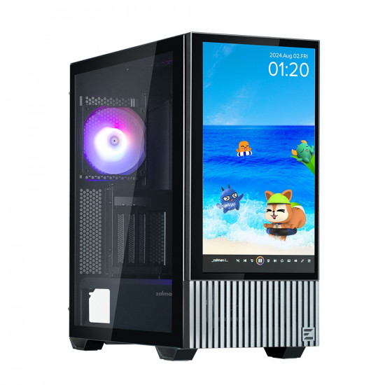 Case Z10DS Black ATX Mid Tower ARGB Fan 