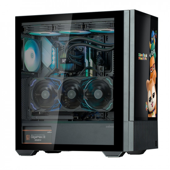 Case Z10DS Black ATX Mid Tower ARGB Fan 