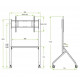 Mobile TV holder 55-86-inch up to 80kg