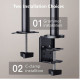 Desk monitor mount 13-32 inch 8kg