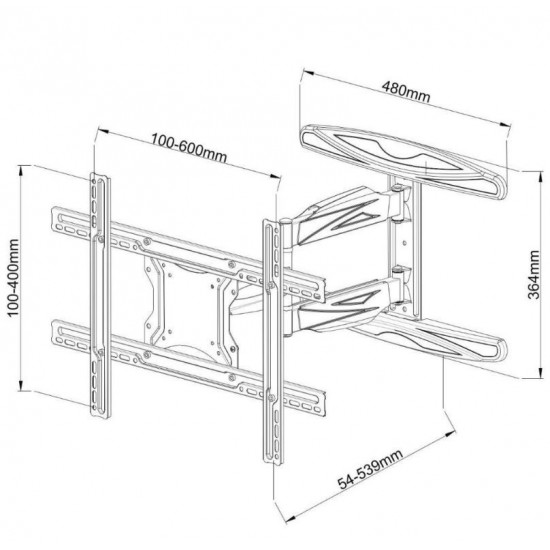 TV wall mount 40-65-inch 35kg