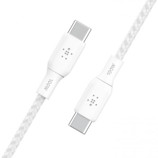 Cable USB-C to USB-C 100W 2m white