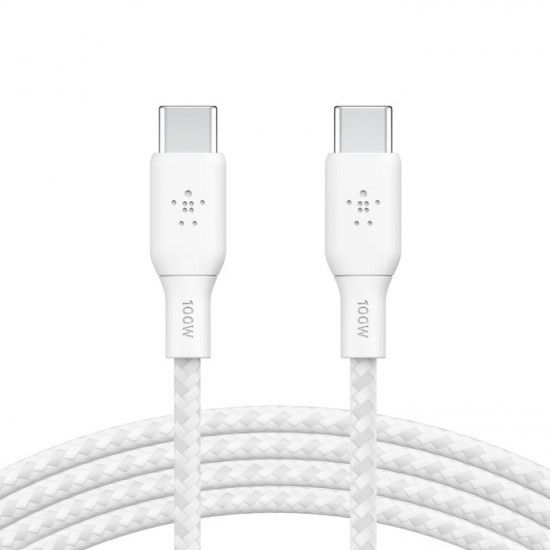 Cable USB-C to USB-C 100W 2m white