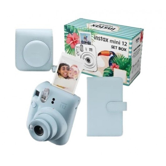 Camera Instax mini 12 BIG BUNDLE (camera+ case + album) blue