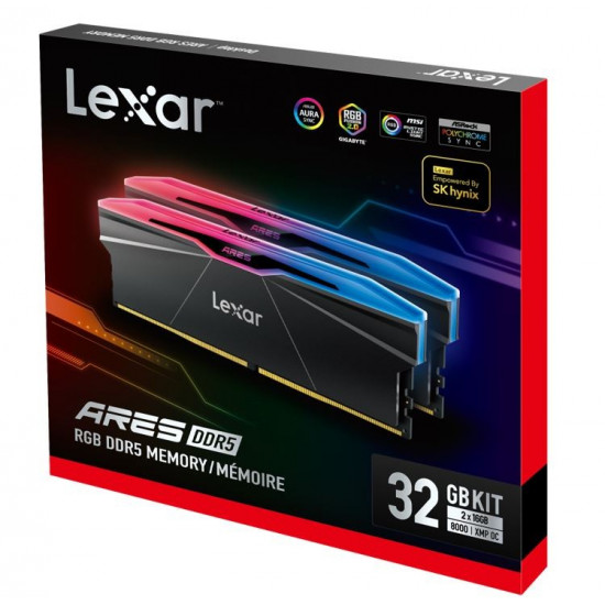 PC memory DDR5 ARES RGB 32GB(2*16GB)/8000 black