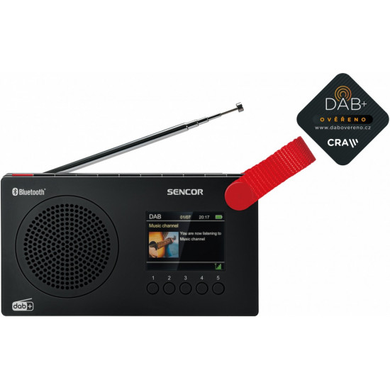 Digital radio with battery SRD 7757B Radio DAB+/FM